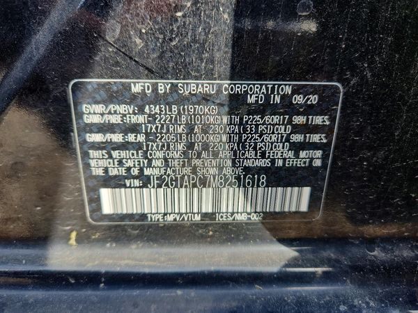 2021 SUBARU CROSSTREK Premium+ES