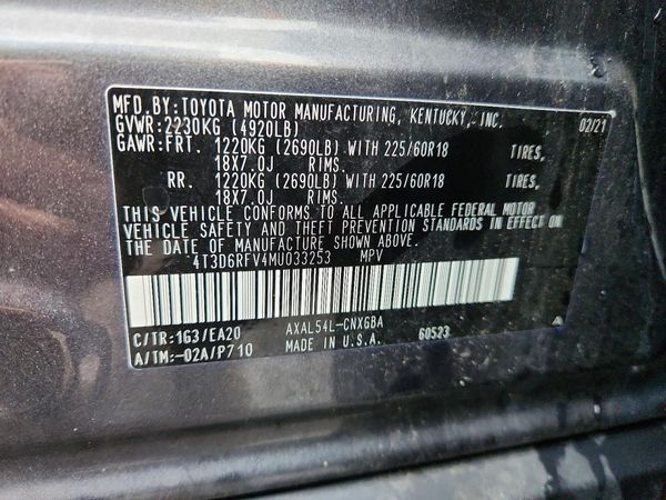2021 TOYOTA RAV4