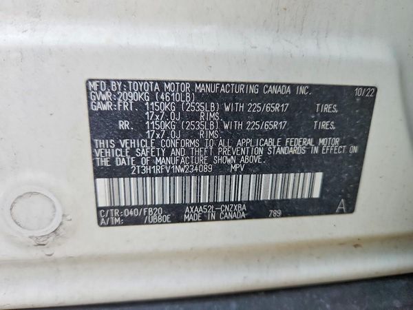 2022 TOYOTA RAV4