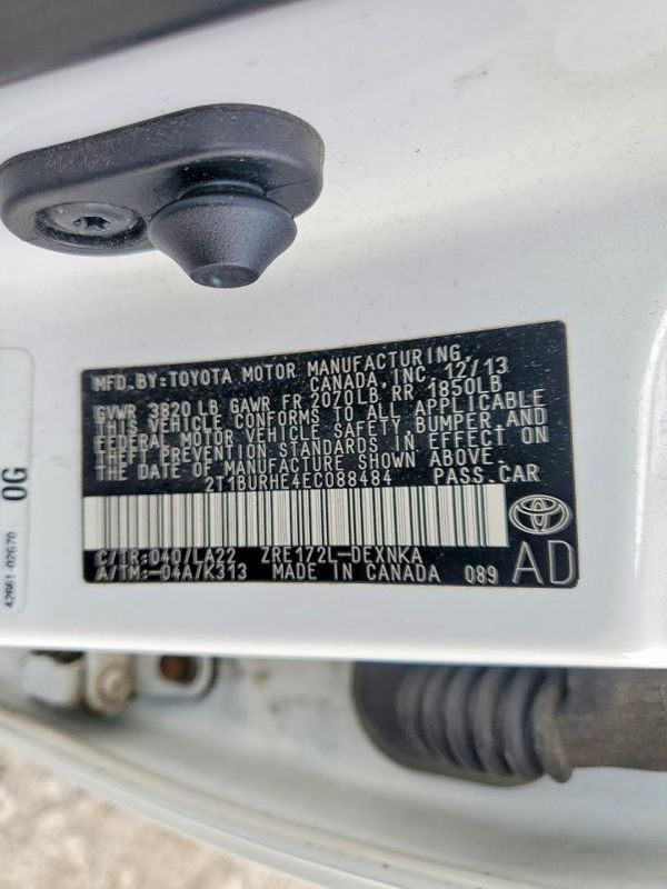 2014 TOYOTA COROLLA L/LE