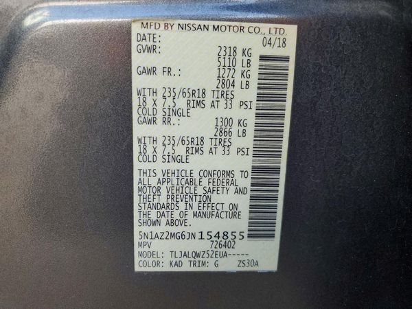 2018 NISSAN MURANO