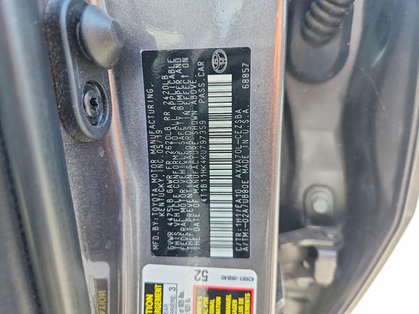 2019 TOYOTA CAMRY L/LE/SE/XLE