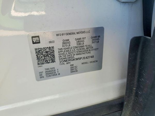 2023 CHEVROLET TRAVERSE LT — VINS