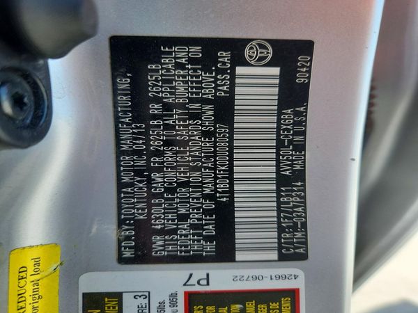 2013 TOYOTA CAMRY SOLA Hybrid