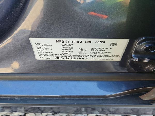 2020 TESLA MODEL S