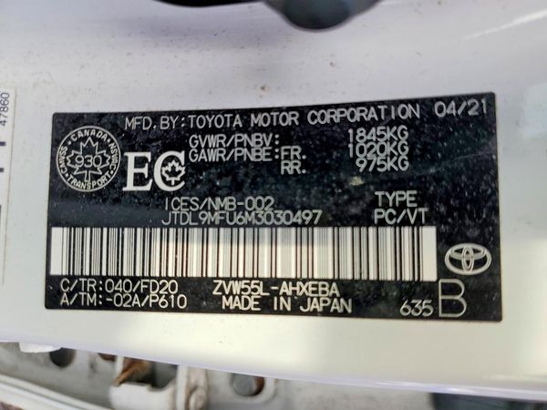 2021 TOYOTA PRIUS