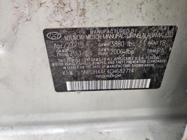 2016 HYUNDAI ELANTRA