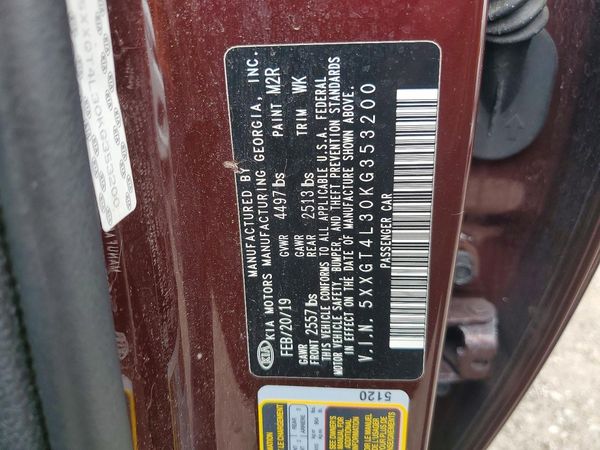 2019 KIA OPTIMA LX, S