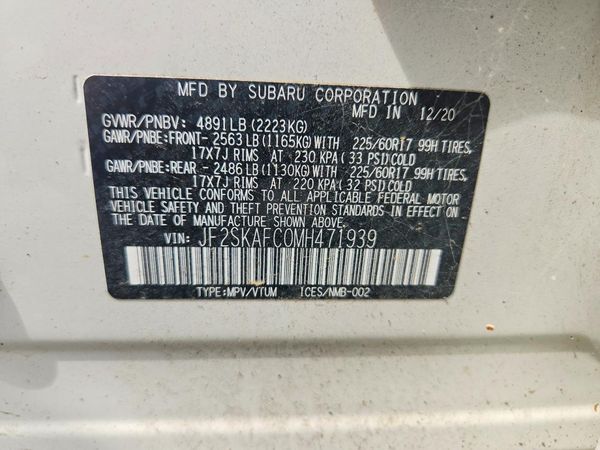 2021 SUBARU FORESTER