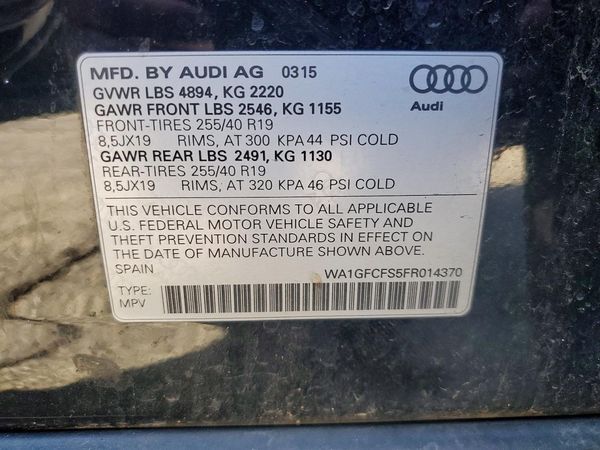 2015 AUDI Q3 quattro Prestige