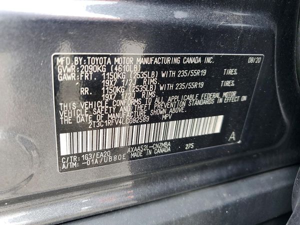 2020 TOYOTA RAV4 XLE Premium