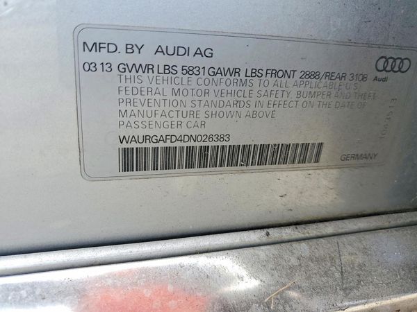 2013 AUDI A8 L