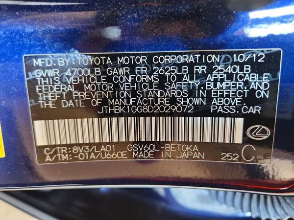 2013 LEXUS ES