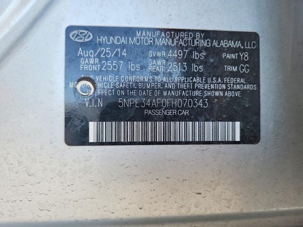 2015 HYUNDAI SONATA