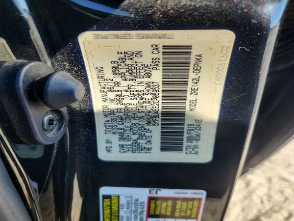 2012 TOYOTA COROLLA
