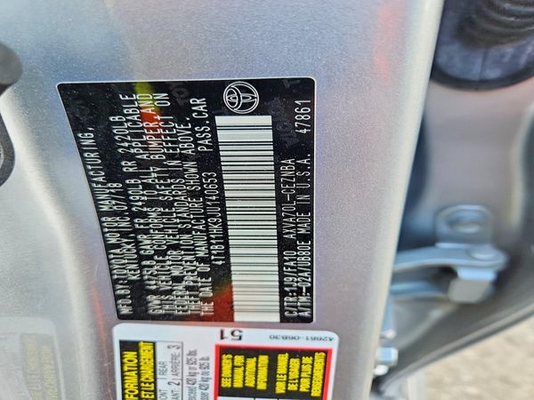 2018 TOYOTA CAMRY L/LE/SE/XLE