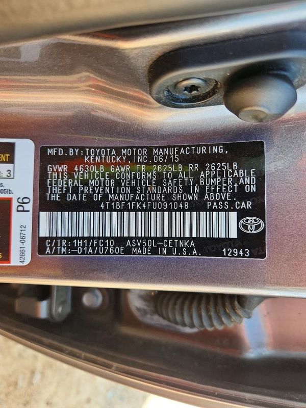 2015 TOYOTA CAMRY
