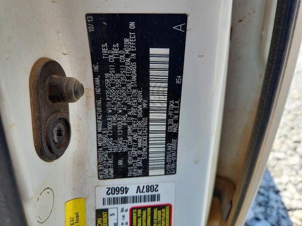 2014 TOYOTA SIENNA