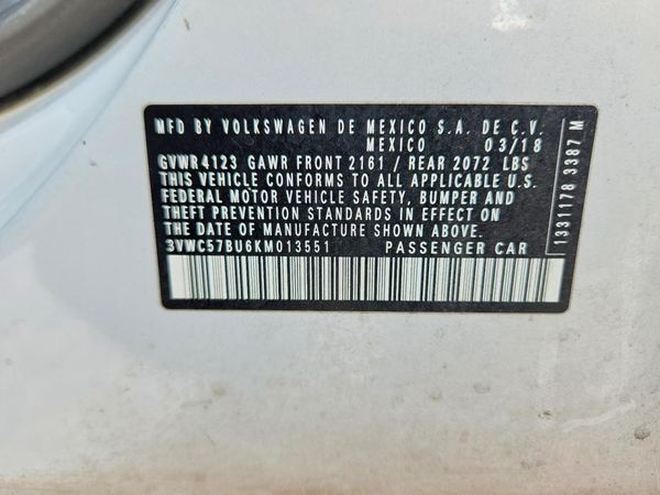 2019 VOLKSWAGEN JETTA