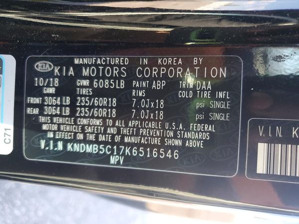 2019 KIA SEDONA