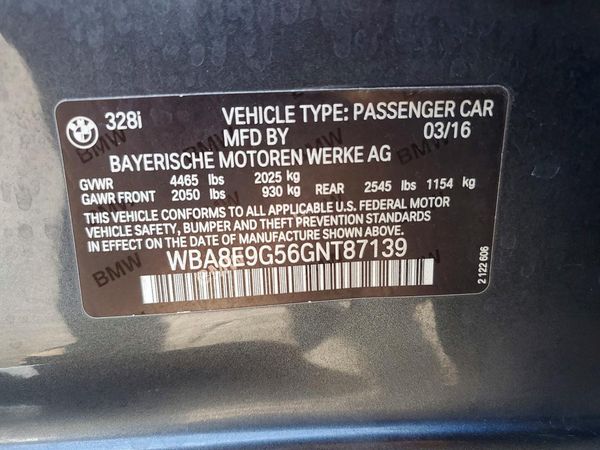 2016 BMW 328 SA
