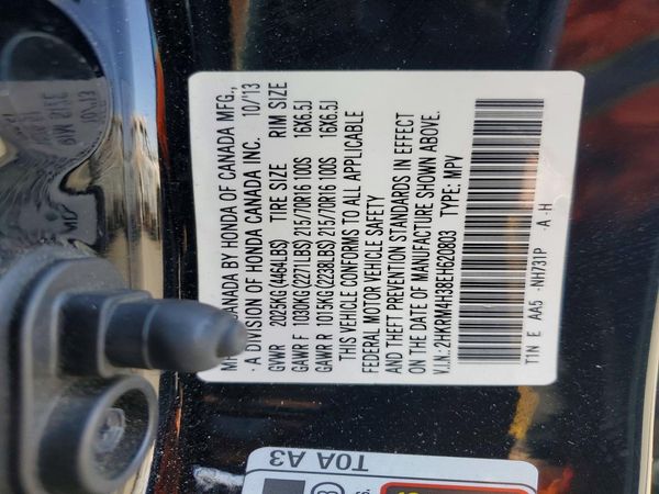 2014 HONDA CRV LX