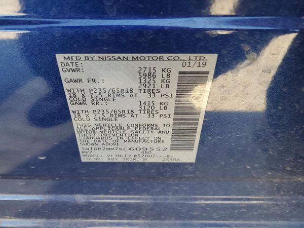 2019 NISSAN PATHFINDER