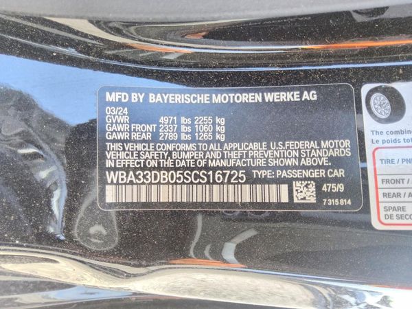 2025 BMW 4 SERIES — VINS