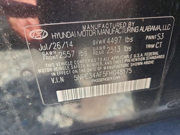 2015 HYUNDAI SONATA