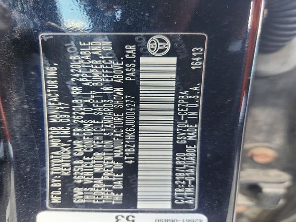 2018 TOYOTA CAMRY