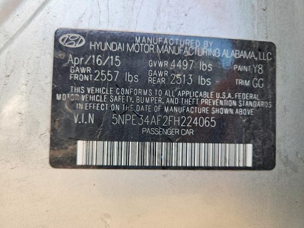 2015 HYUNDAI SONATA