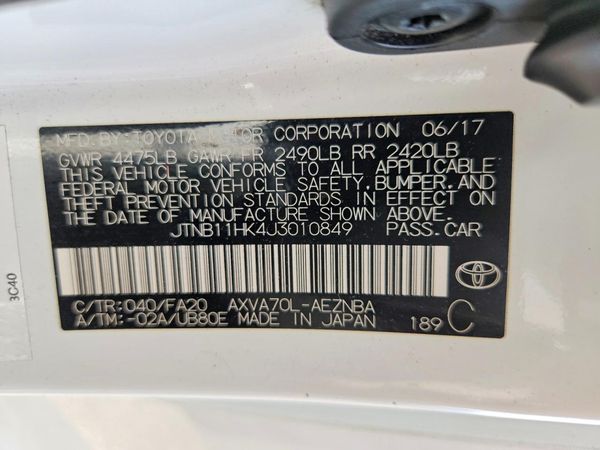 2018 TOYOTA CAMRY LE/SE/XLE/XSE