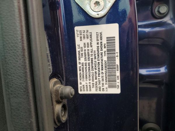2018 HONDA CRV EX