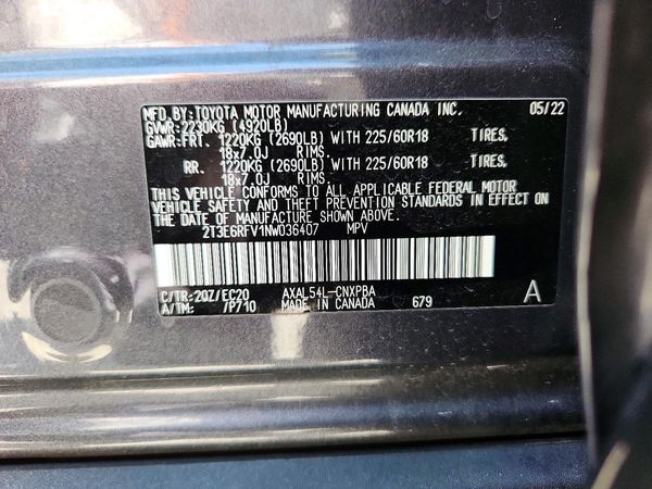 2022 TOYOTA RAV4