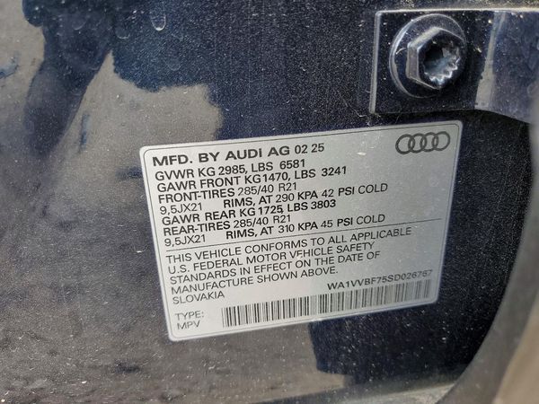 2025 AUDI Q7 quattro Prestige