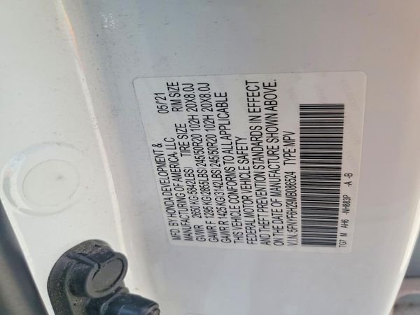 2021 HONDA PILOT