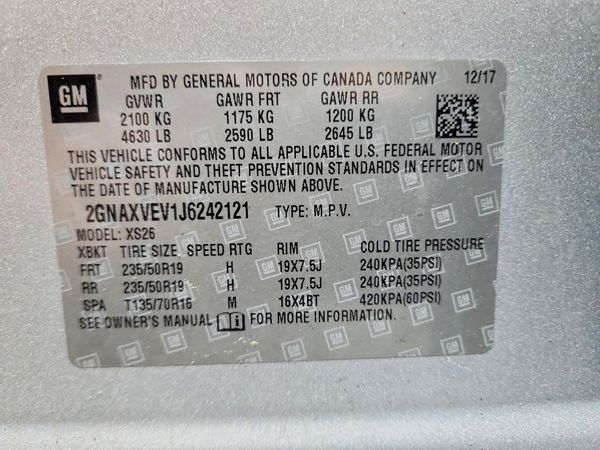 2018 CHEVROLET EQUINOX Premier (1LZ)