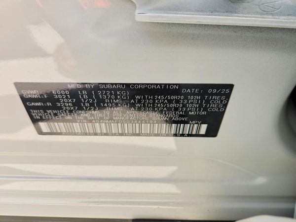 2025 SUBARU ASCENT