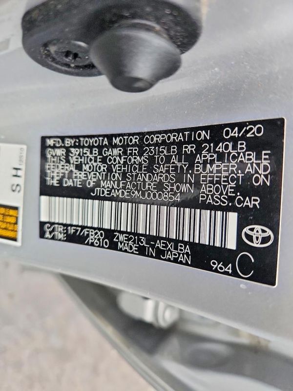2021 TOYOTA COROLLA LE
