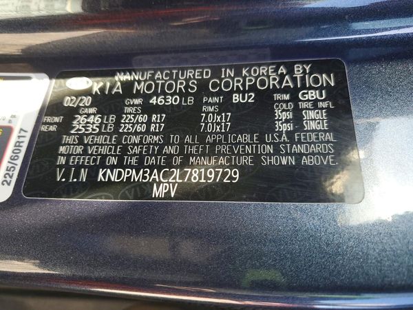 2020 KIA SPORTAGE
