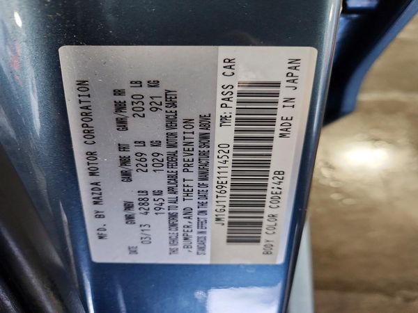 2014 MAZDA 6 — VINS
