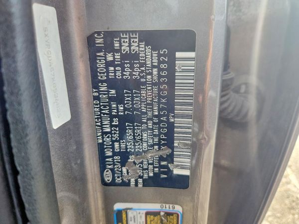 2019 KIA SORENTO L, LX, S