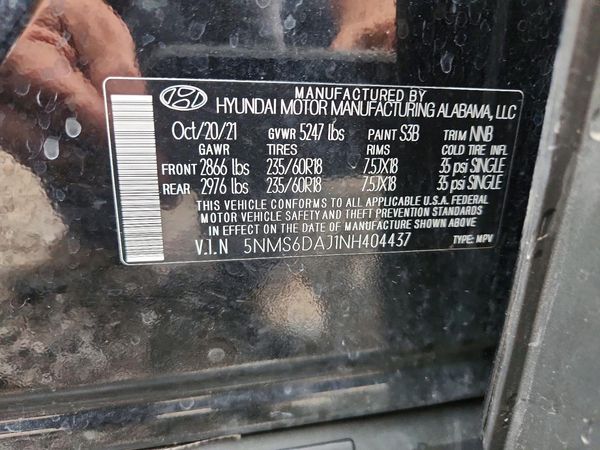 2022 HYUNDAI SANTA FE