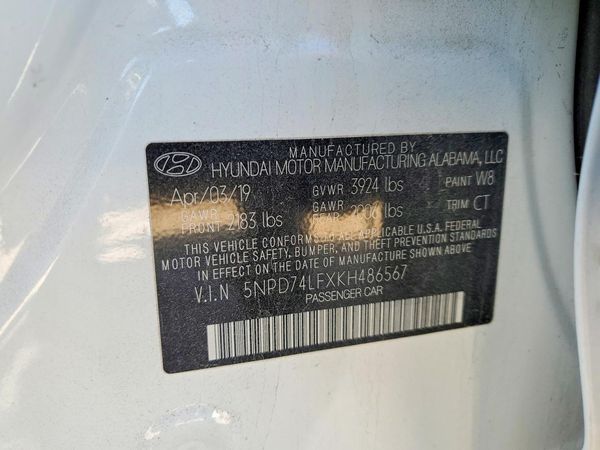 2019 HYUNDAI ELANTRA
