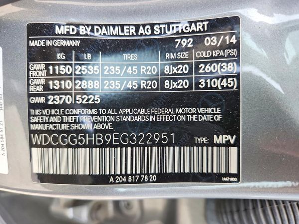 2014 MERCEDES-BENZ GLK GLK350