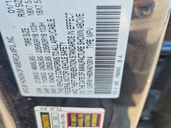2019 HONDA CRV EX-L/EX-L Navi