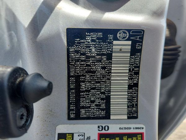 2014 TOYOTA COROLLA L/LE