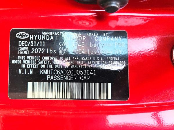 2012 HYUNDAI VELOSTER GLS(Middle grade)