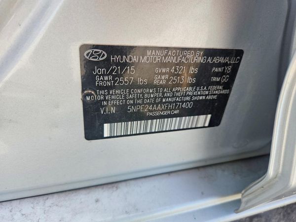 2015 HYUNDAI SONATA SE, ECO — VINS