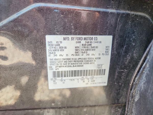 2020 FORD EDGE